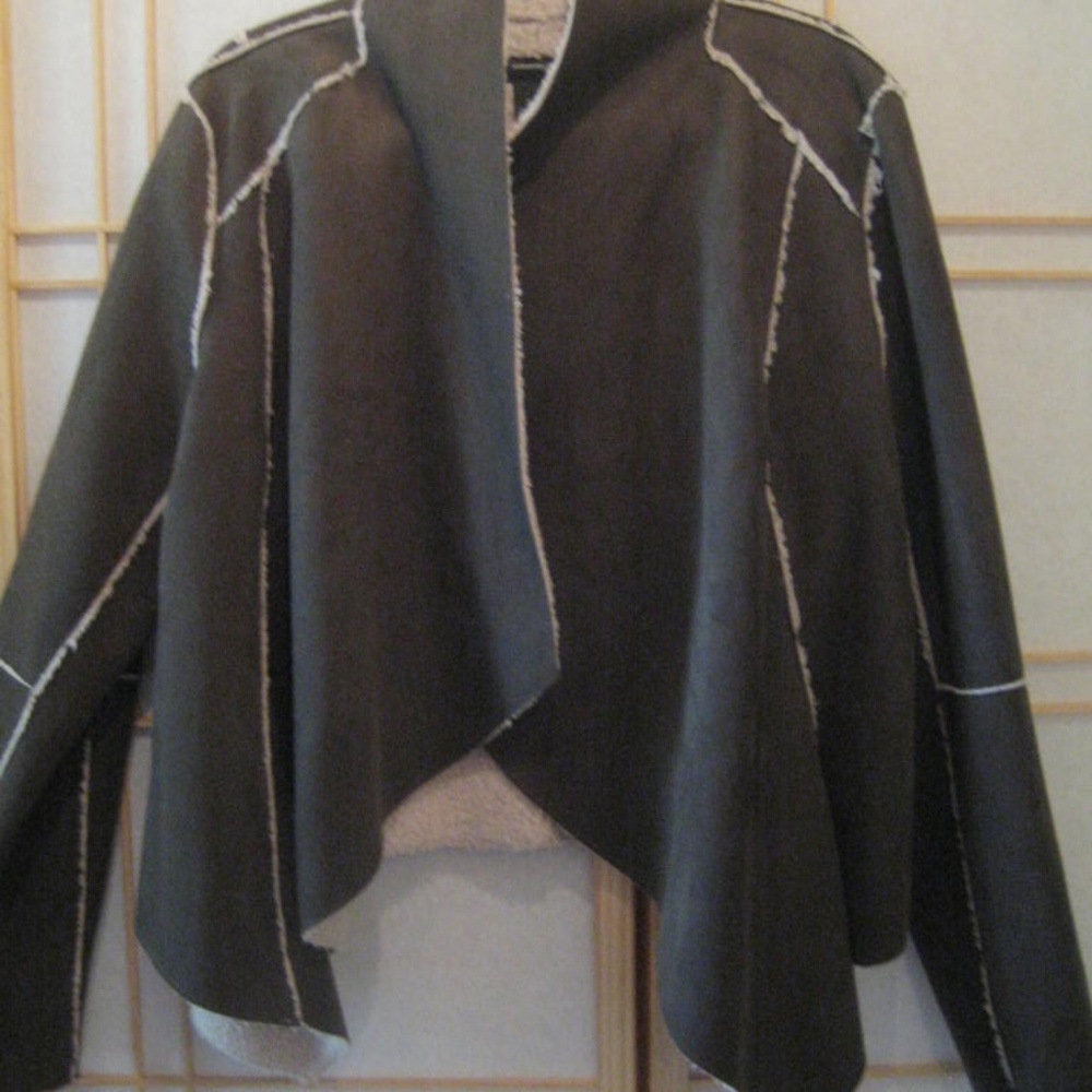 Causal Jacket Faux Suede